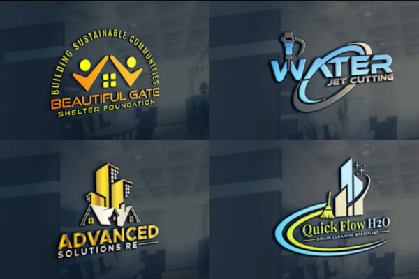 Do professional unique and modern 3d business logo design